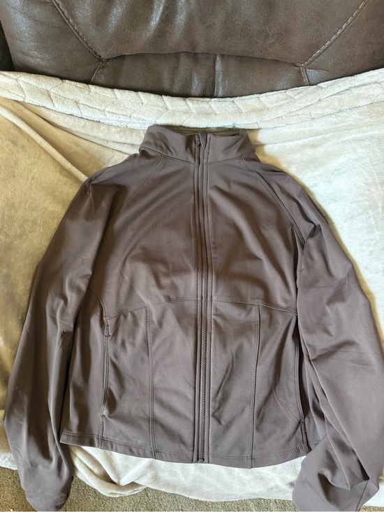 Member's Mark Jackets & Blazers - Women's Lightweight Brown Zip-Front Shirt Jacket